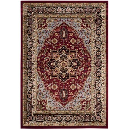 Safavieh 8 x 10 ft. Lyndhurst 330B Power Loomed Rectangle Area Rug Red & Black LNH330B-810